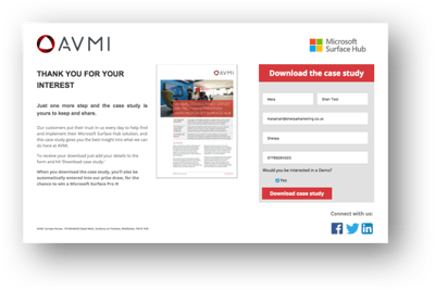AVMI Landing page
