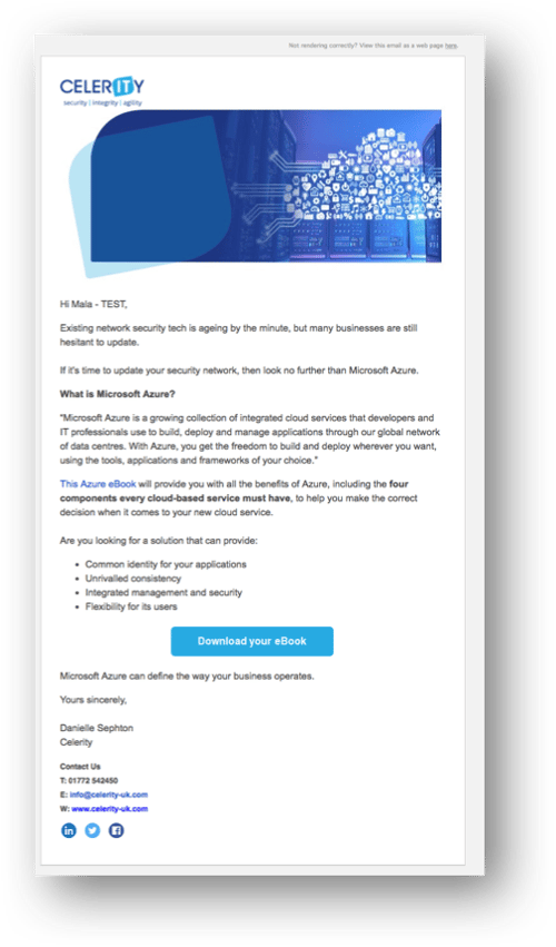 Celerity Email