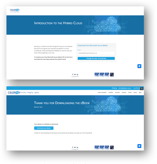 Celerity Landing Pages