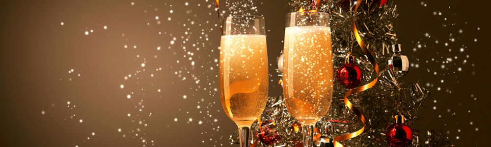 Two-champagne-glasses-ready-to-bring-in-the-New-Year